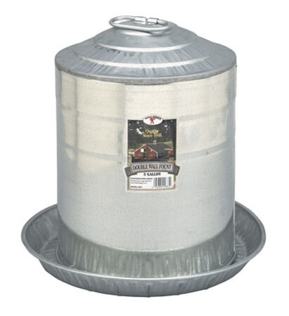 Miller 5 gal. Poultry Fount For Poultry 15-1/4 in. H x 15-1/4 in. D