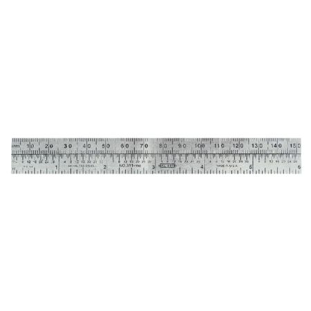 General 6 in. L X 3/4 in. W Stainless Steel Precision Pocket Rule Metric