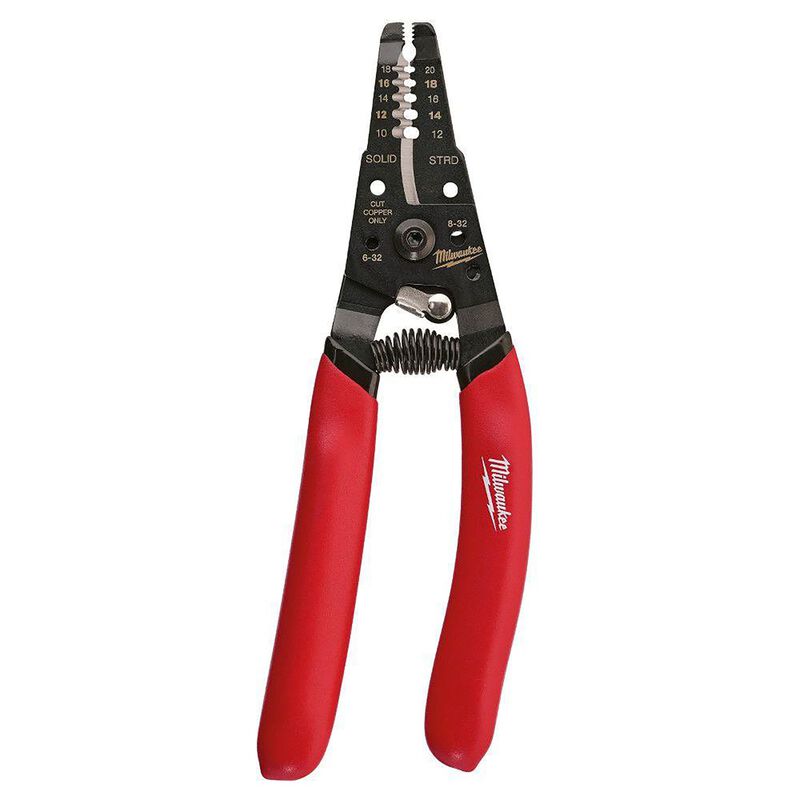 Milwaukee 71/8 in. Metal Wire Stripper/Cutter/Crimper Red 1 pk Stine