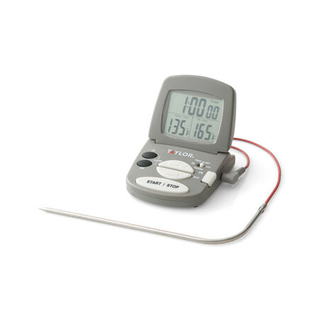 Taylor Instant Read Digital Probe Thermometer w/ Alarm & Timer
