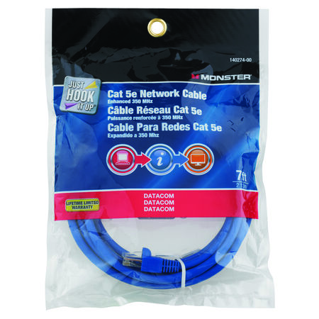 Monster Just Hook It Up 7 ft. L Category 5E Networking Cable