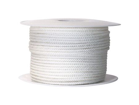 Wellington 9/64 in. Dia. x 200 ft. L Braid Jacket Nylon Cord White