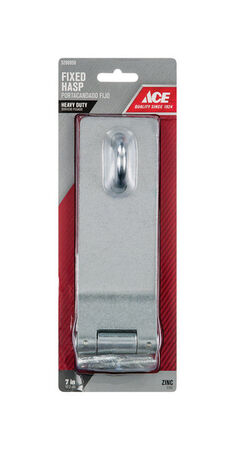 Ace Zinc 7 in. L Fixed Staple Safety Hasp