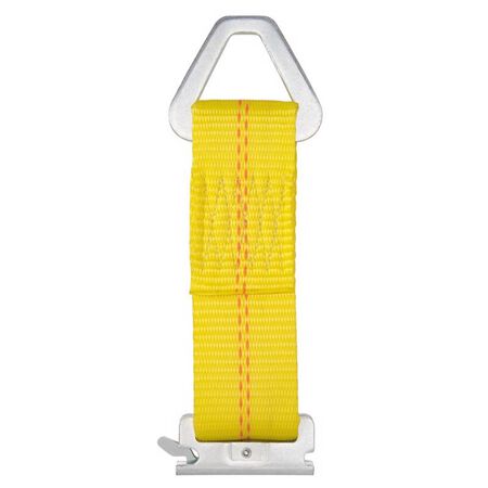 Keeper 2 in. W X 7 in. L Yellow E-Track Tie-Off 2000 lb 1 pk