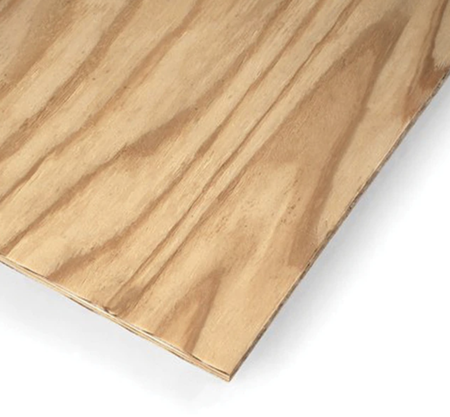 4' x 4' x 15/32" Pine Sanded Plywood