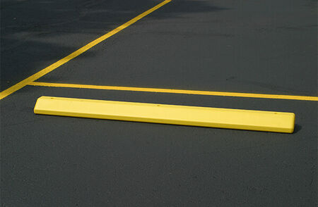 Parking Lot Bumper Yellow Plastic 6'