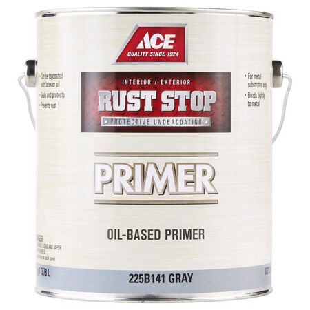 Ace Rust Stop Gray Oil-Based Enamel Rust Preventative Paint 1 gal