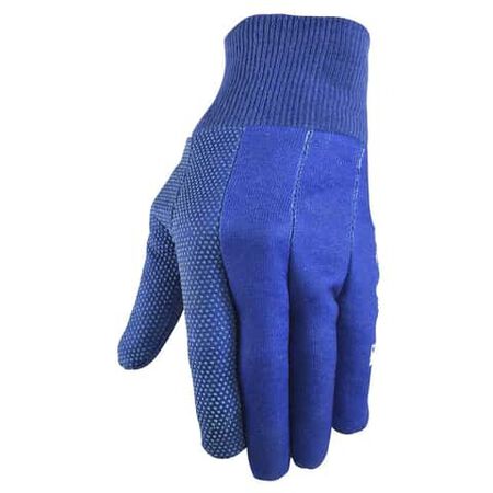 Wells Lamont Women's Indoor/Outdoor Jersey Work Gloves Blue M 2 Pack
