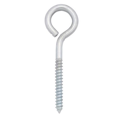 Hampton 2-5/8 in. X 4 in. L Zinc-Plated Steel Lag Thread Eyebolt