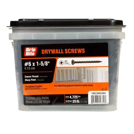 Screw PS Drywall Crs 1-5/8" 25