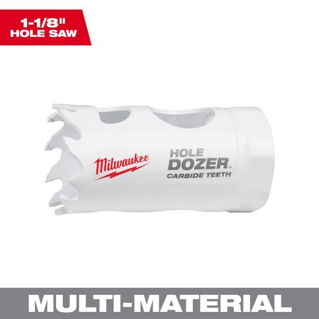 Milwaukee Hole Dozer 1-1/8 in. Carbide Tipped Hole Saw 1 pc