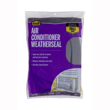 M-D Gray Foam Weatherstrip For Air Conditioners 42 in. L X 1-1/4 in.