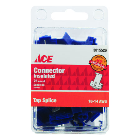 Ace Tap Splice Connector Blue 25 pk