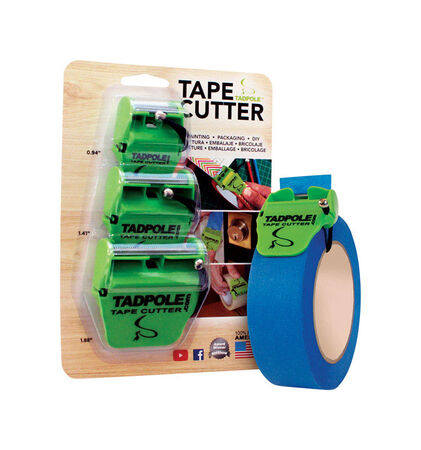 Tadpole 2 in. L Tape Cutter Green