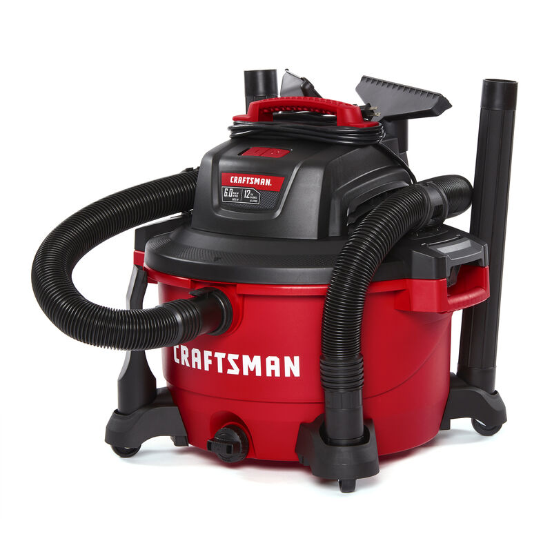 CRAFTSMAN 12 gal Corded Wet/Dry Vacuum 10.5 amps 120 V 6 HP Stine