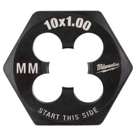 Milwaukee Metric M10 x 1.0 mm 1 in. Hex Threading Die