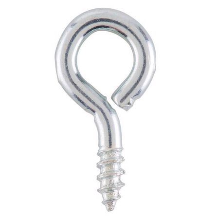 Ace 7/64 in. D X 3/4 in. L Zinc-Plated Steel Screw Eye 40 lb. cap. 10 pk