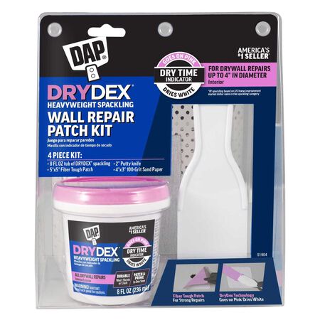 DAP Drydex 3.5 in. L X 6.6 in. W Spackling White Wall Repair Kit