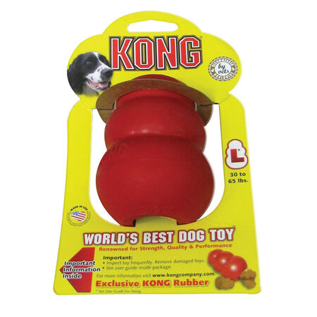 Kong Red Original Dog Toy Rubber Pet Toy Large 1