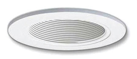 Halo 4 in. W White White Plastic LED 4 in. Recessed Baffle and Trim
