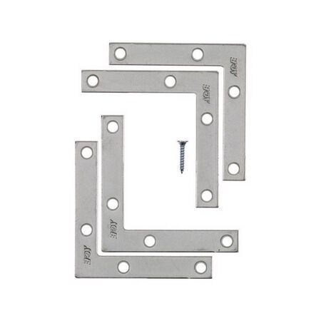Ace 3 in. H X 3.75 in. W X 3 in. D Zinc Flat Corner Brace