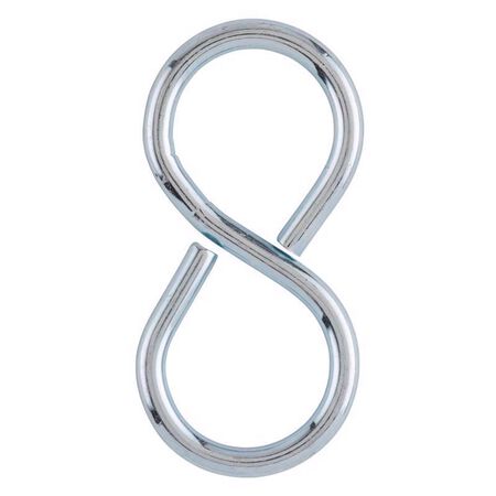 Ace Small Zinc-Plated Silver Steel 2-1/8 in. L Closed S-Hook 25 lb 3 pk
