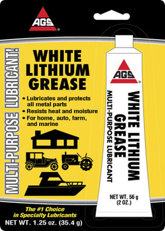 AGS White Lithium Grease 1.25 oz. Carded