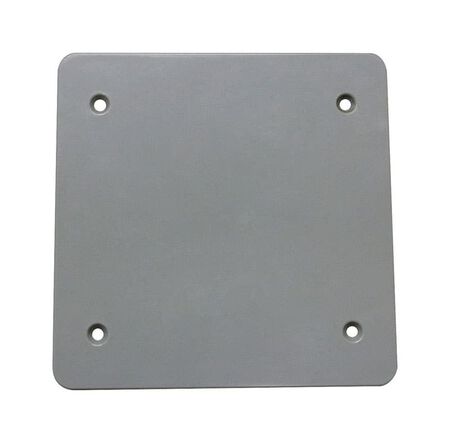 Sigma Engineered Solutions Square Plastic 2 gang 4.84 in. H X 4.84 in. W Flat Box Cover