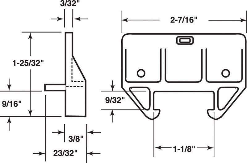 Prime Line Drawer Track Guide Kit 1 Pk Stine Home Yard The