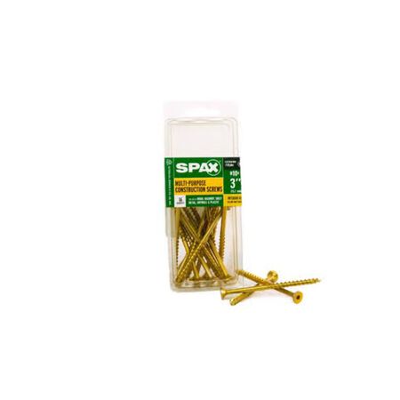 SPAX Multi-Material No. 10 in. x 3 in. L T-20+ Flat Head Serrated Construction Screws