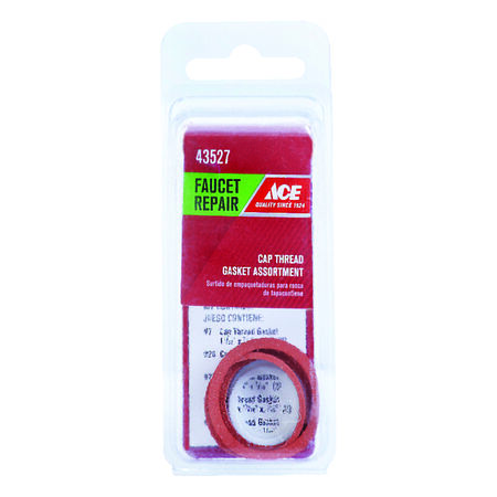 Ace Assorted in. D Rubber Cap Thread Gasket 10 pk