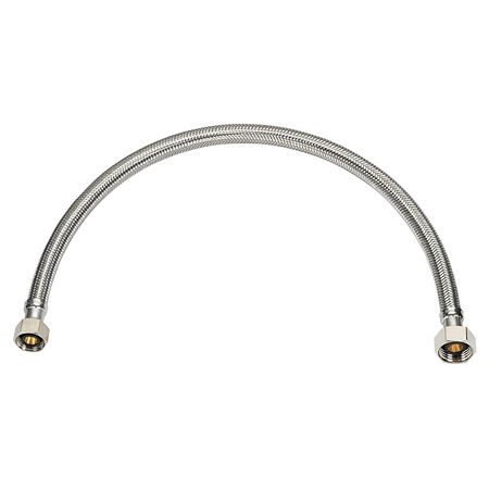Ace 3/8 in. Compression X 1/2 in. D FIP 12 in. Stainless Steel Supply Line