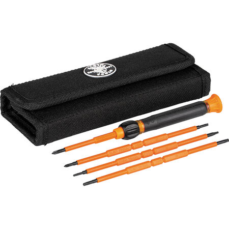 Klein 8-in-1 Insulated Precision Screwdriver Set with Case