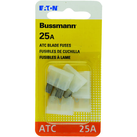 Bussmann 25 amps ATC Clear Blade Fuse 5 pk