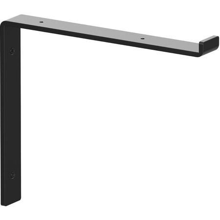 Knape & Vogt Black Steel Shelf Bracket 10 in. L 75 lb