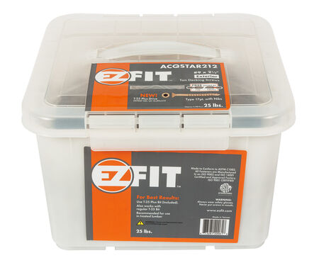 EZ Exterior Screws #9 x 2-1/2" T-25 Star 25 lb.