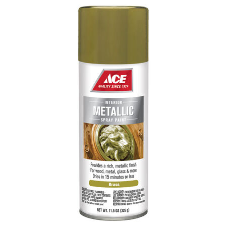 Ace Metallic Brass Spray Paint 11.5 oz