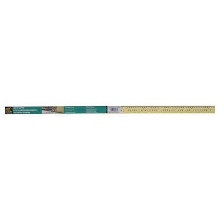 M-D 5/8 in. H X 36 in. L Prefinished Satin Brass Aluminum Carpet Gripper M-D 5/8 in. H X 36 in. L Prefinished Satin Brass Aluminum Carpet Gripper
