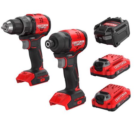 CRAFTSMAN V20 BRUSHLESS RP Cordless Brushless 2 Tool Drill and Impact Driver Kit