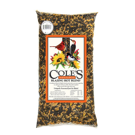 Cole's Blazing Hot Blend Assorted Species Black Oil Sunflower Wild Bird Food 10 lb