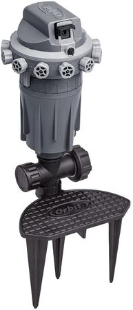 Orbit 56805 Precision Arc Gear Drive Sprinkler with Adjustable Knobs, Gray