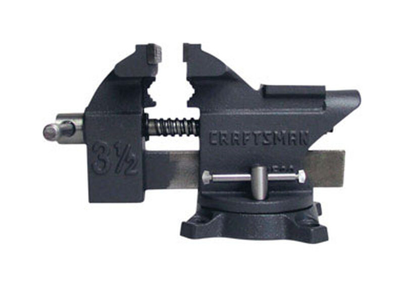 Craftsman 3 5 In W Steel Bench Vise Stine Home Yard The