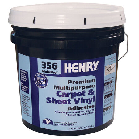 Henry 356 MultiPro Premium Multipurpose High Strength Paste Carpet & Sheet Vinyl Adhesive 4 gal