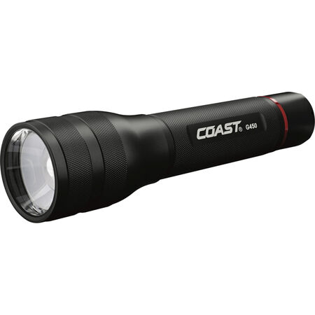 Coast G450 1400 lm Black LED Flashlight AA Battery