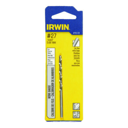 Irwin #27 X 3 in. L High Speed Steel Wire Gauge Bit 1 pc