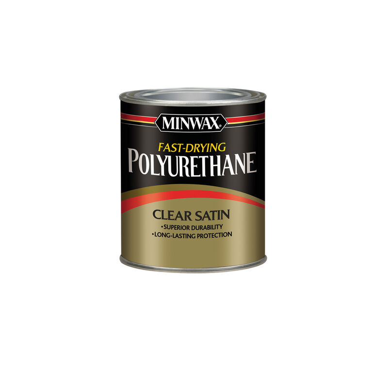 Minwax Warm Satin Clear OilBased FastDrying Polyurethane 0.5 pt