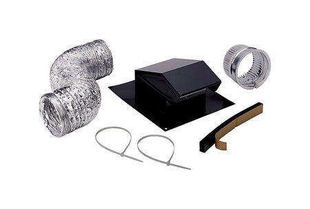 Broan Black Steel Roof Vent Kit