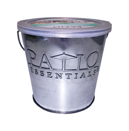 Patio Essentials Galvanized Citronella Candle For Mosquitoes/Other Flying Insects 17 oz