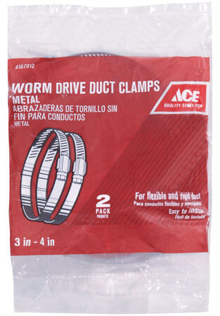 Ace 3 in. to 4 in. Metal Worm Drive Clamp
