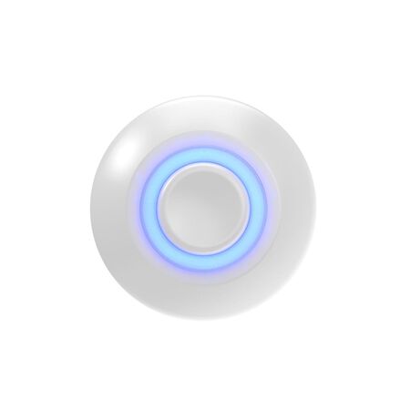 Globe Heath Zenith White Metal Wired Pushbutton Doorbell
